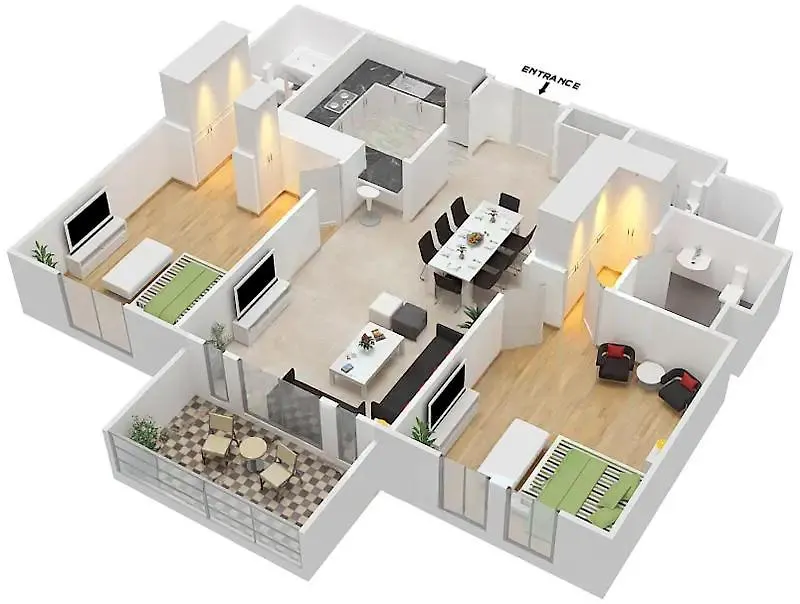 Lux The Reehan Burj Khalifa View Suite Dubai United Arab Emirates